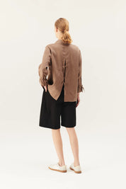 Prema cotton twill shorts - black