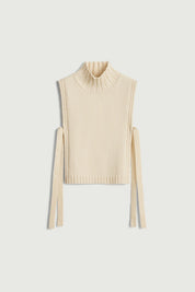 OR Wool pullover vest - off-white