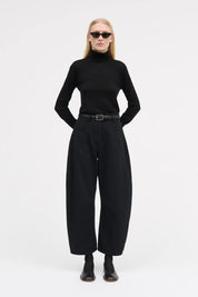 Pella cotton twill pants - black
