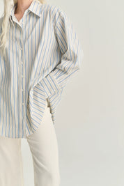 Shirt - Egyptian cotton - Off white stripes