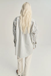 Shirt - Egyptian cotton - Off white stripes