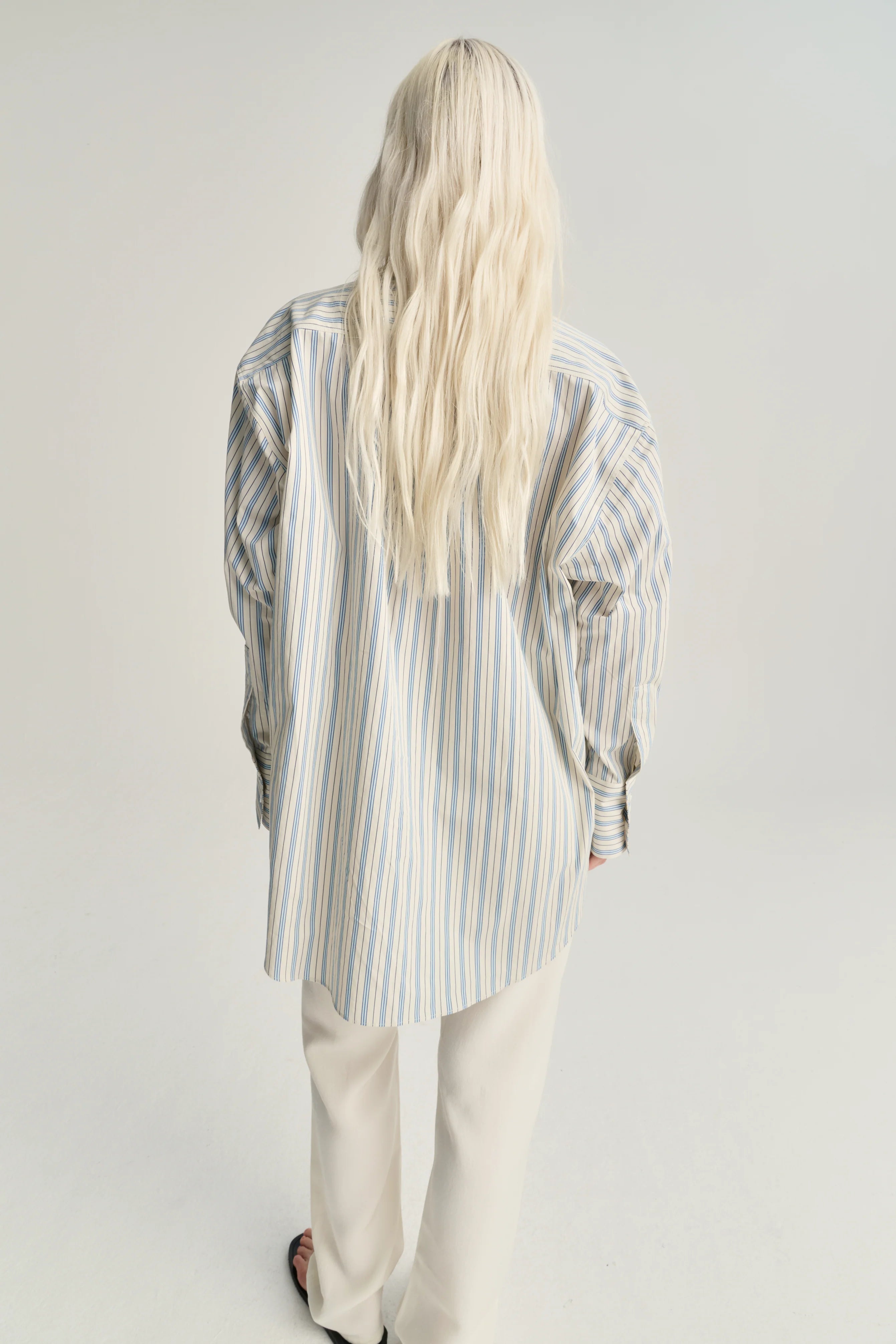 Shirt - Egyptian cotton - Off white stripes