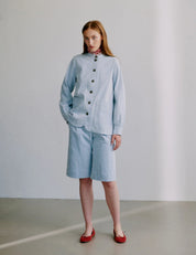 Reidun jacket - milky stripe