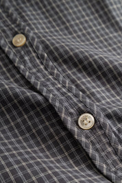 Sebastiana cotton poplin shirt - Charcoal check