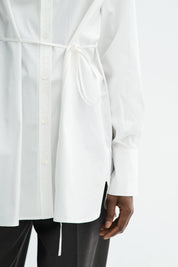 Sebastiana cotton poplin shirt - white