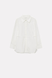 Sebastiana cotton poplin shirt - white