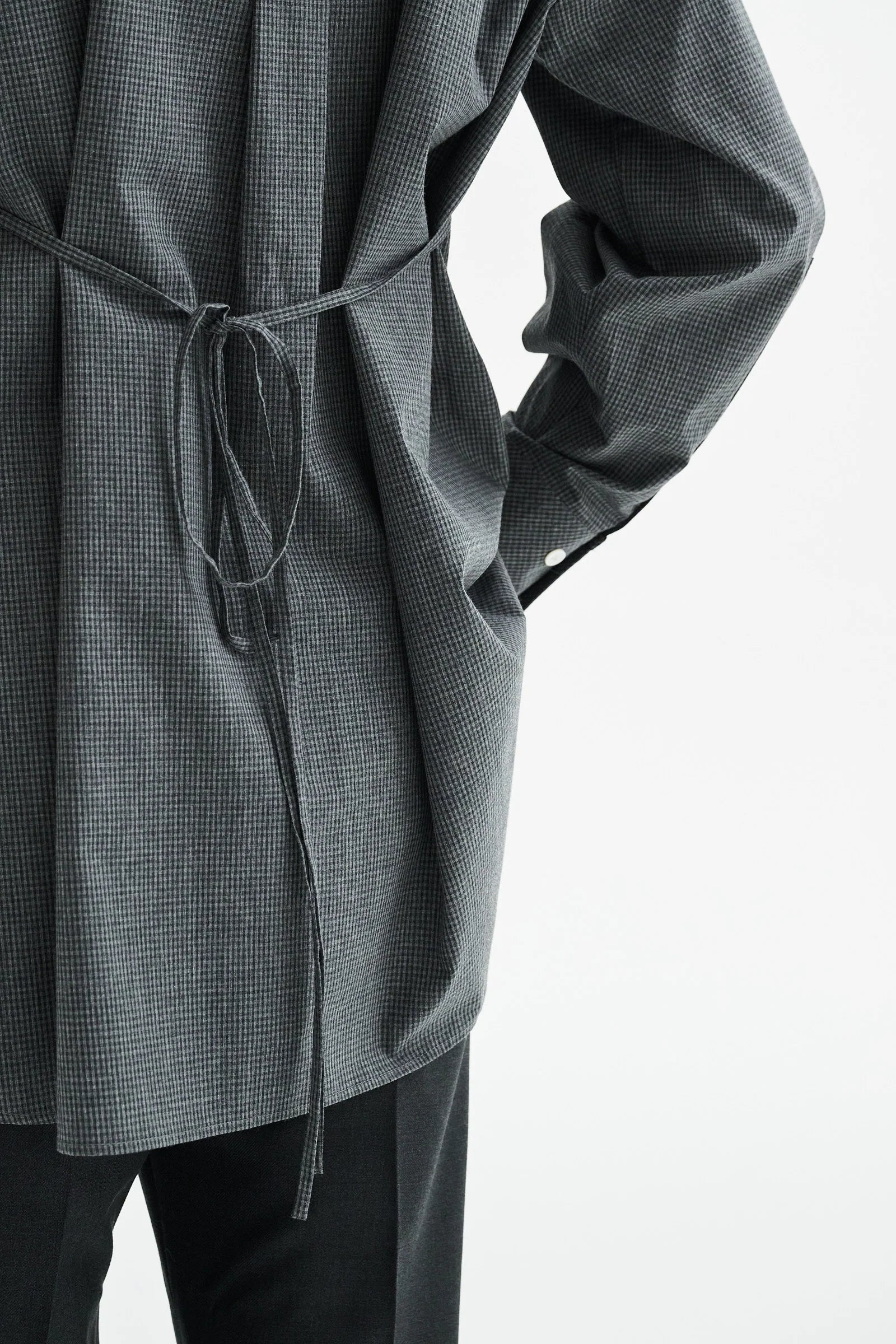 Sebastiana cotton poplin shirt - Grey melange