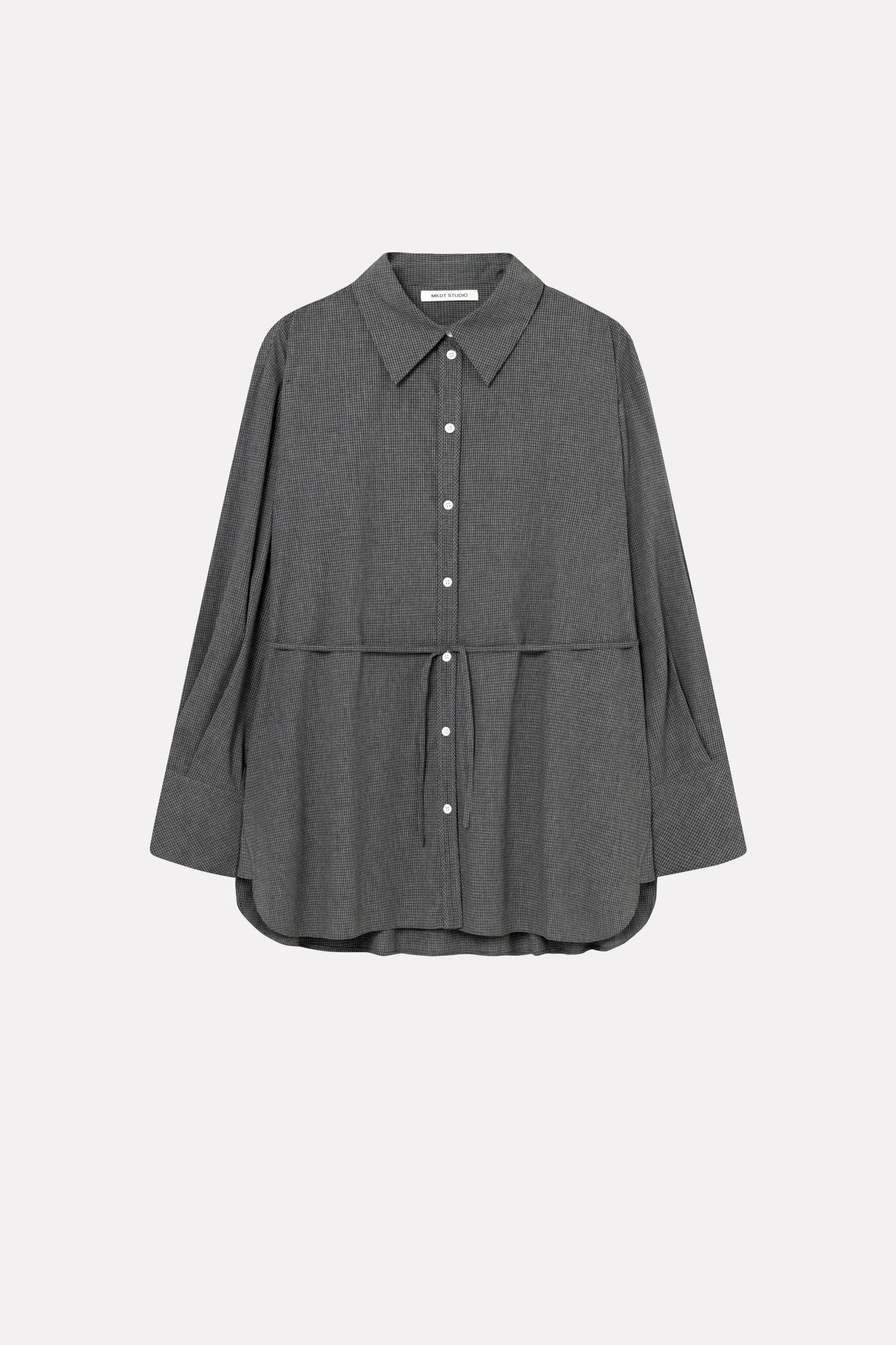 Sebastiana cotton poplin shirt - Grey melange
