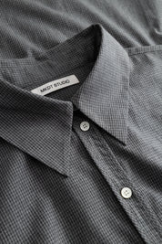 Sebastiana cotton poplin shirt - Grey melange