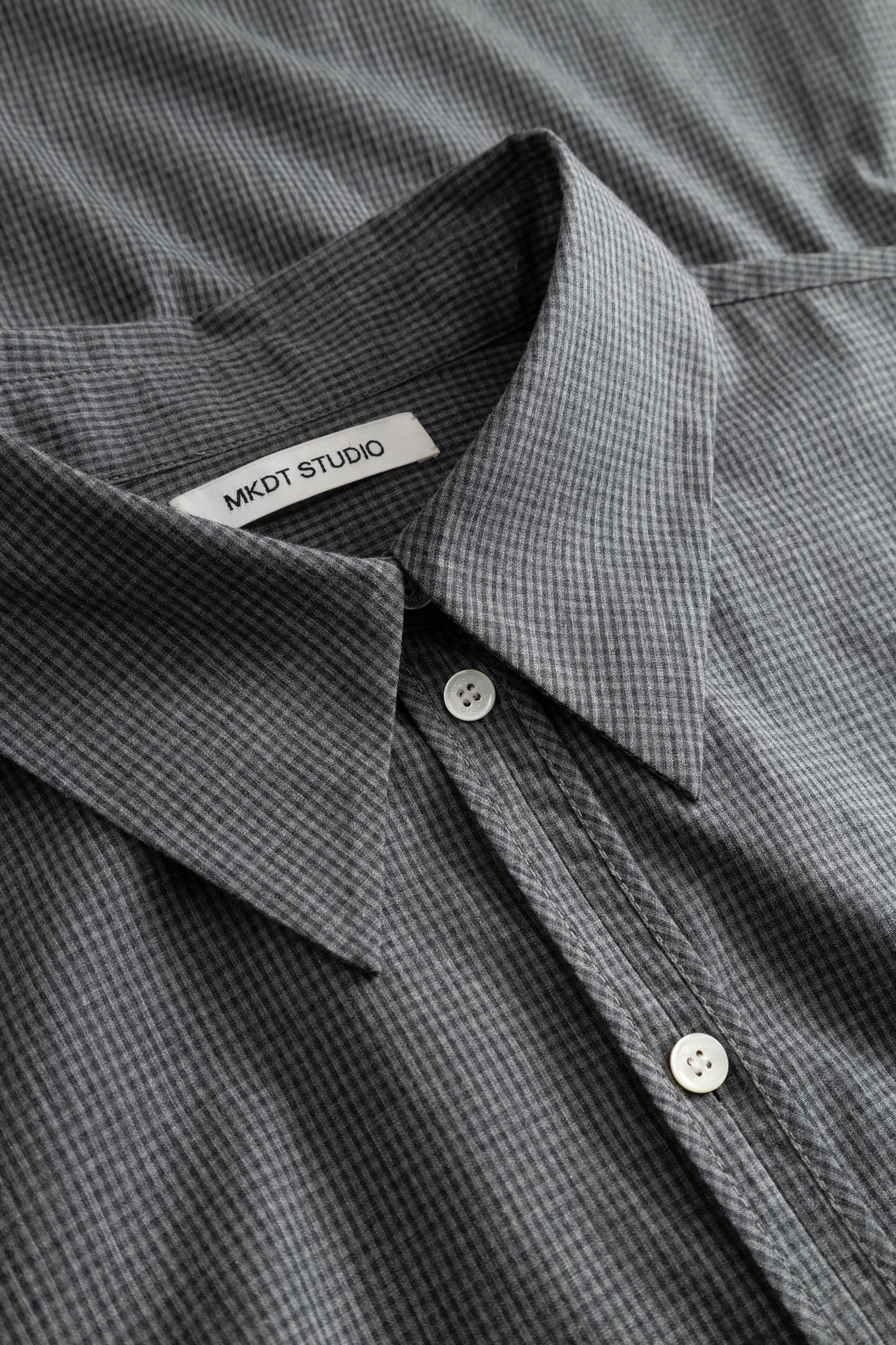 Sebastiana cotton poplin shirt - Grey melange