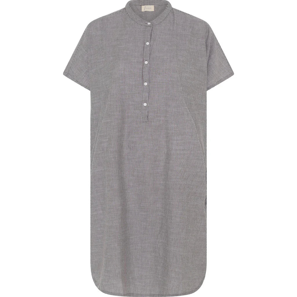 Seoul ss dress - Coffee quartz stripe