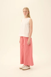 Sharren GMTD poplin top - White