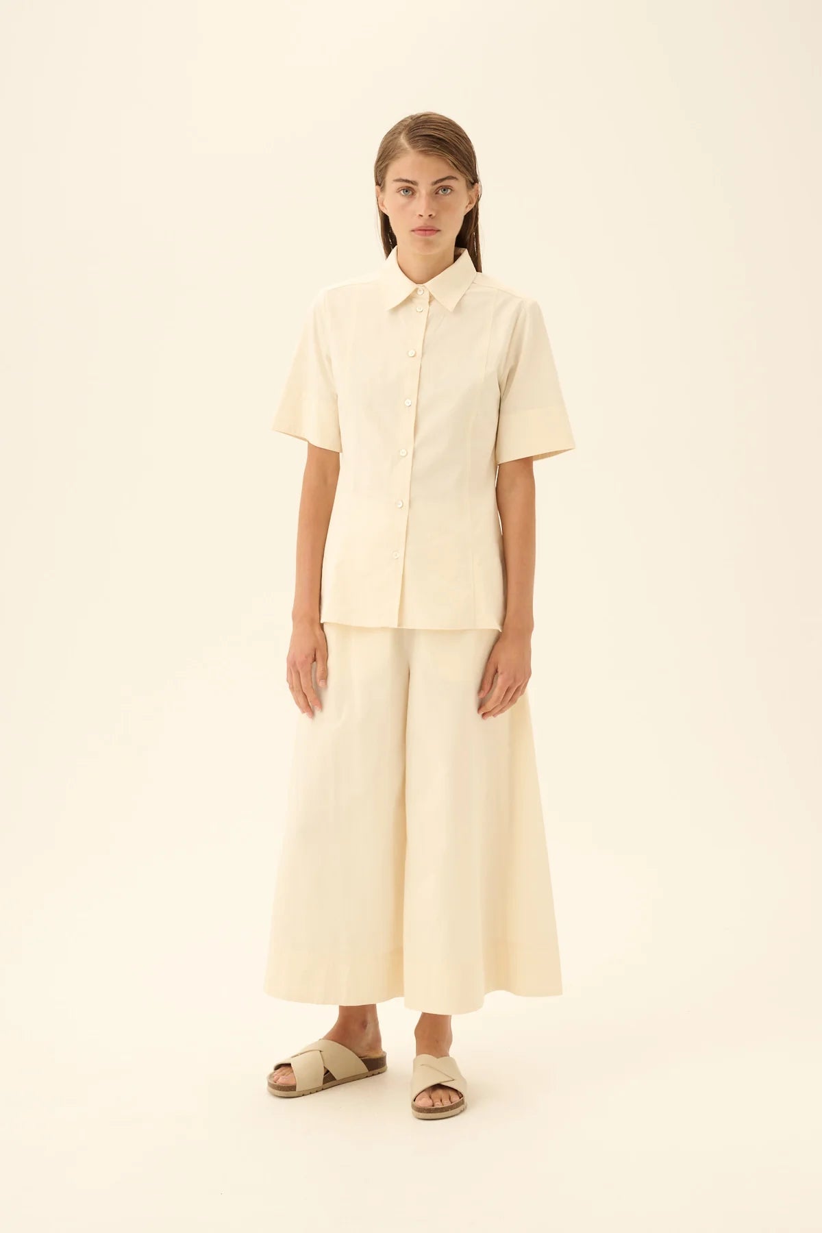 Simona modal poplin - Cream