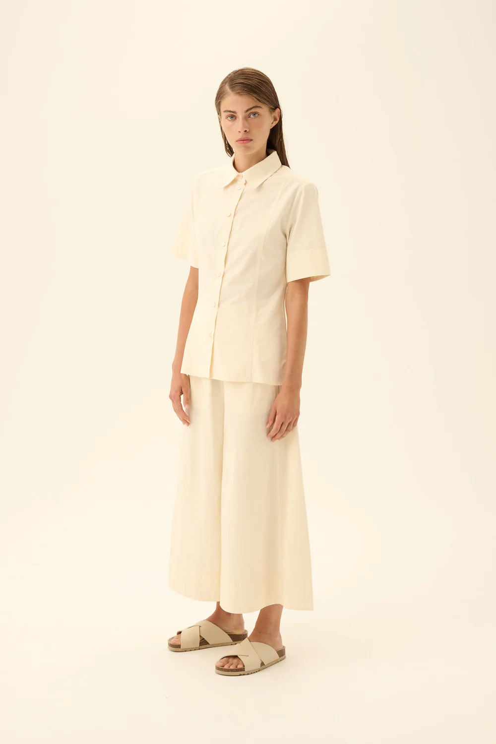 Simona modal poplin - Cream
