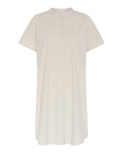 Seoul ss dress - Tapioca coffee stripe