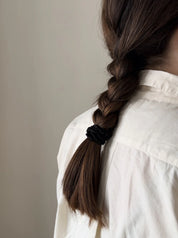 Silke scrunchie - sort
