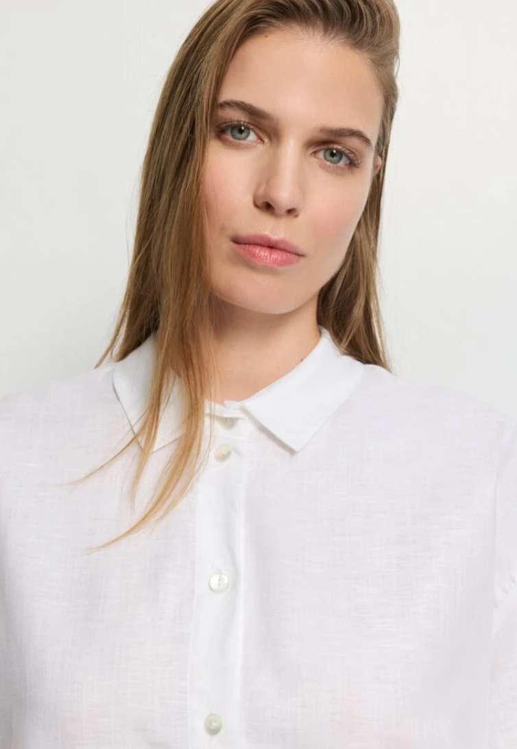 Hanro · Hvid hørskjorte