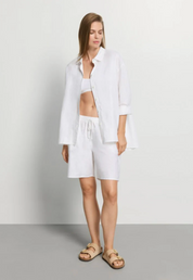 Hanro · Hvid hørskjorte