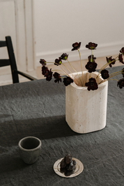 Siv Travertin Vase - Small