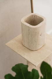 Siv Travertin Vase - Small