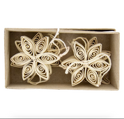 Stjerneophæng i papir - æske med 6 stk.