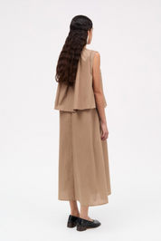 Dorea sheer cotton dress - Taupe