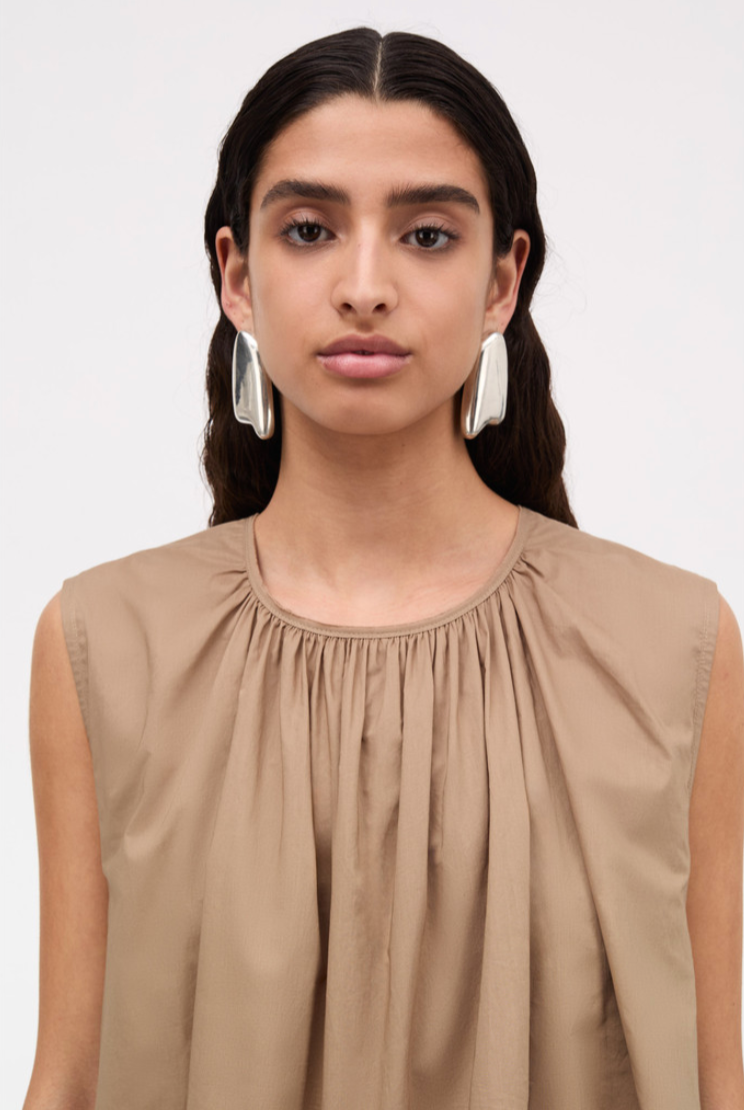 Dorea sheer cotton dress - Taupe