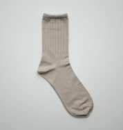 Smooth silk socks - Sand