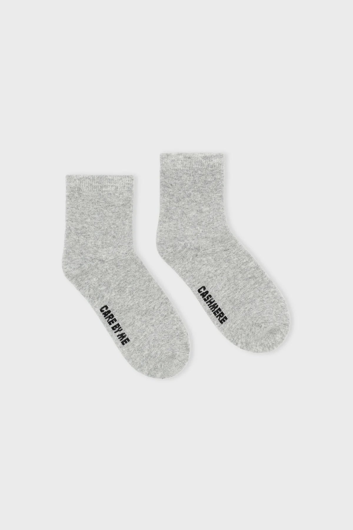 Soft feet cashmere strømper - light grey