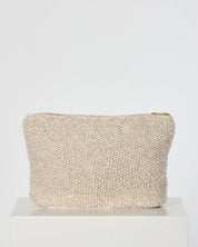 Stine clutch - dust power/ecru