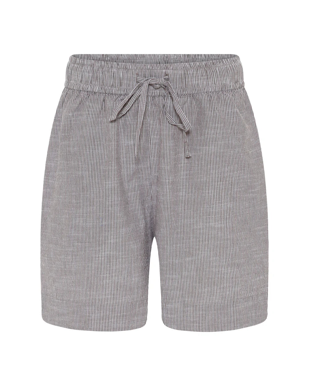 Sydney string shorts - Coffee Quartz stripe