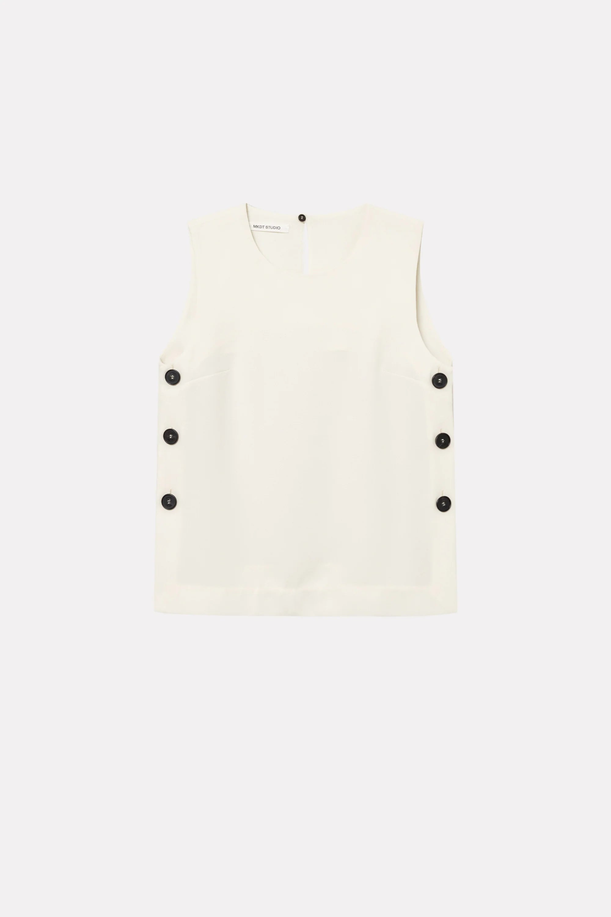 Tena crepe georgette top - white