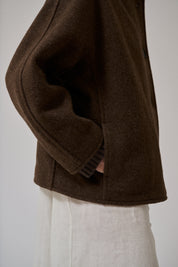 Thyme short wool coat