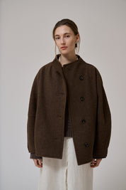 Thyme short wool coat
