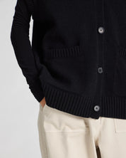 Thea Lambswool vest - black