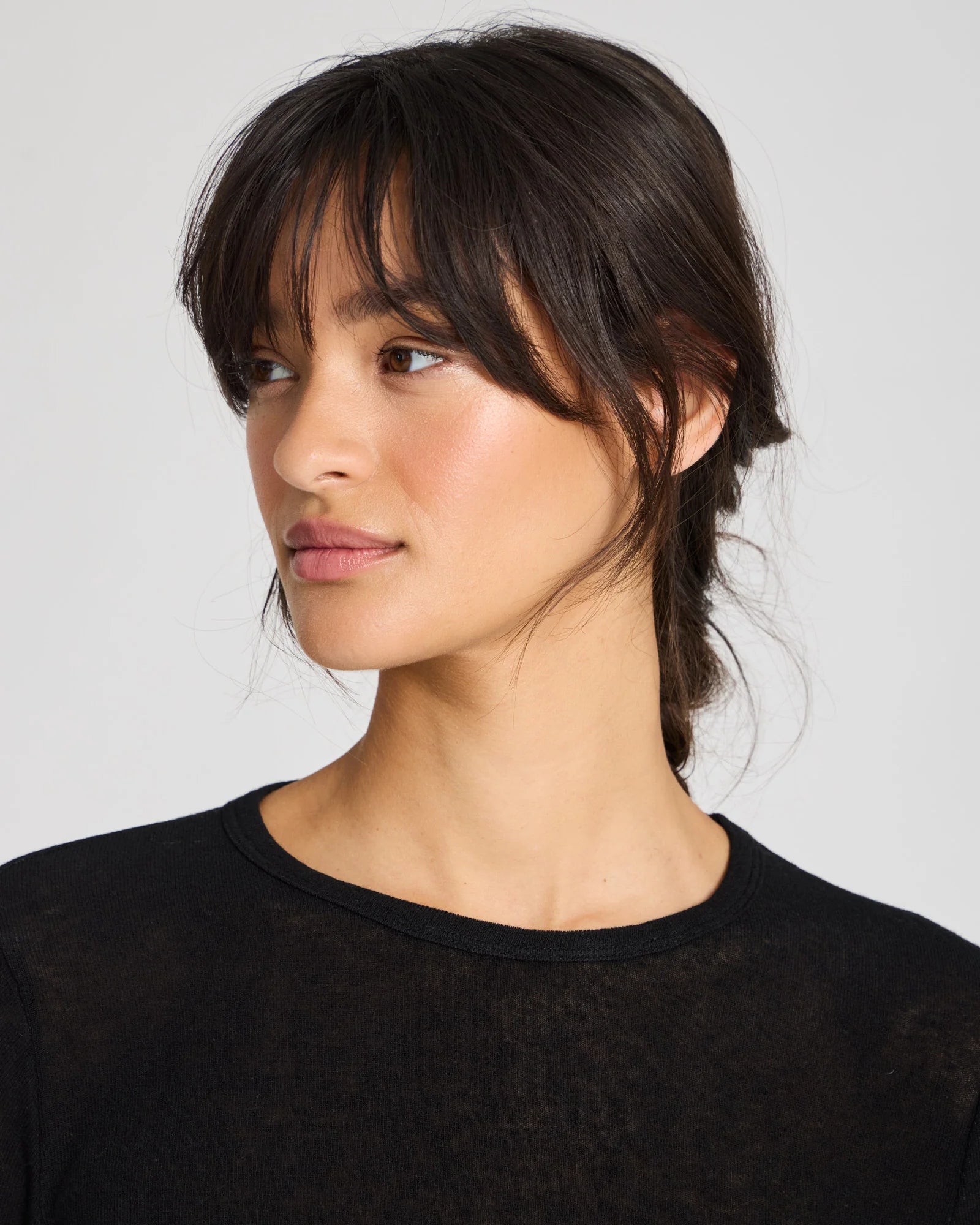 Thyra wool top - black