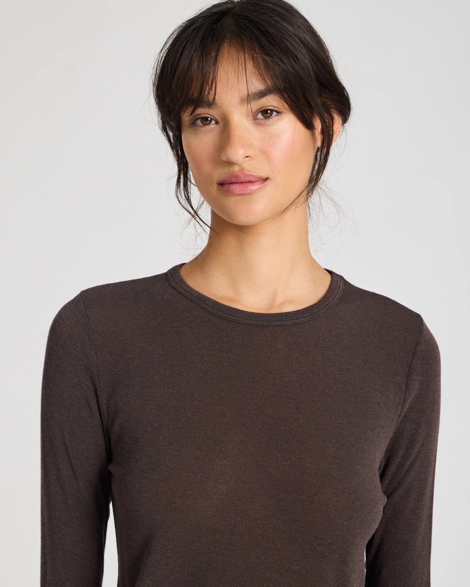 Thyra Wool Top - Mørkebrun