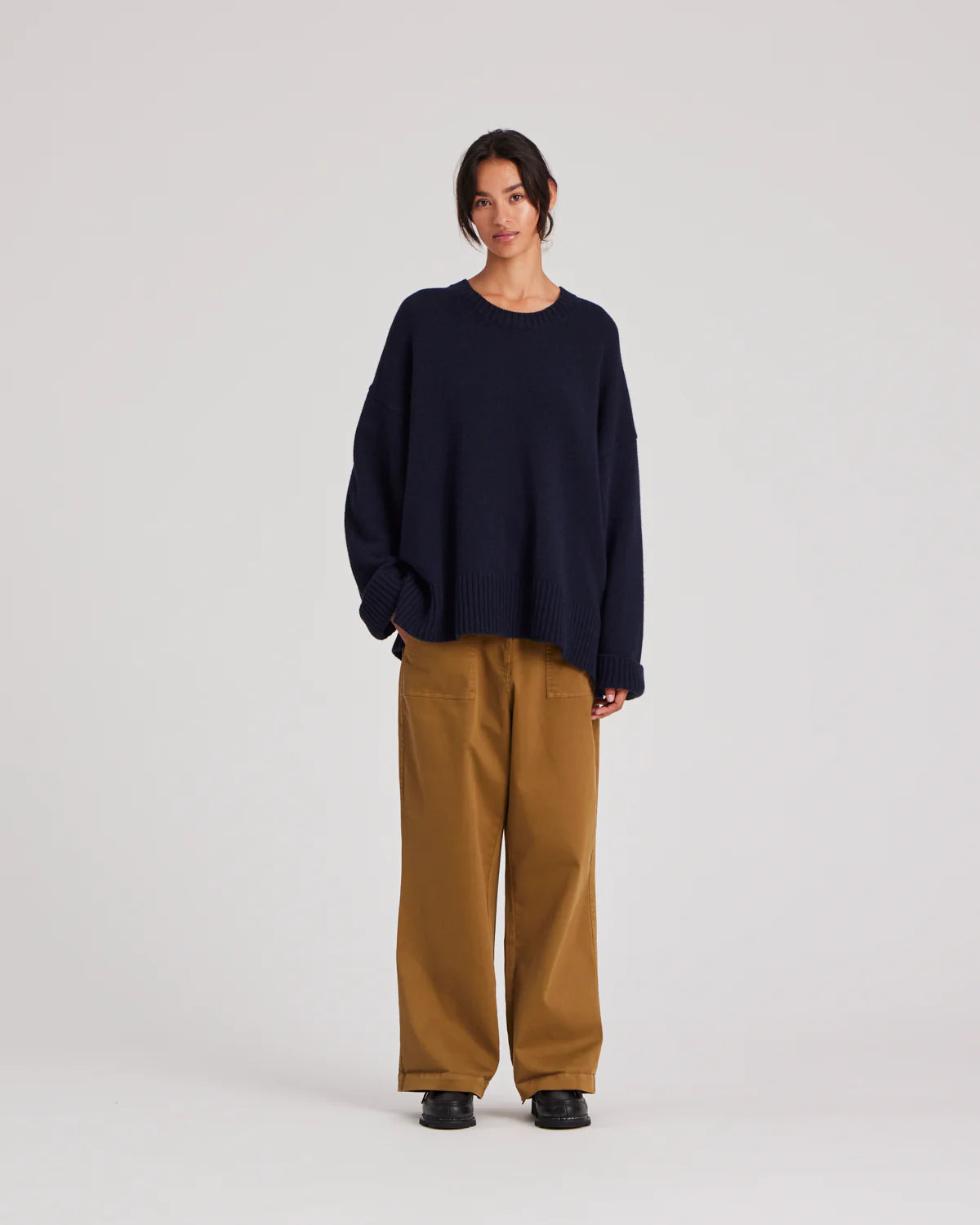 Tinne cotton pants - Tobacco