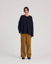 Tinne cotton pants - Tobacco