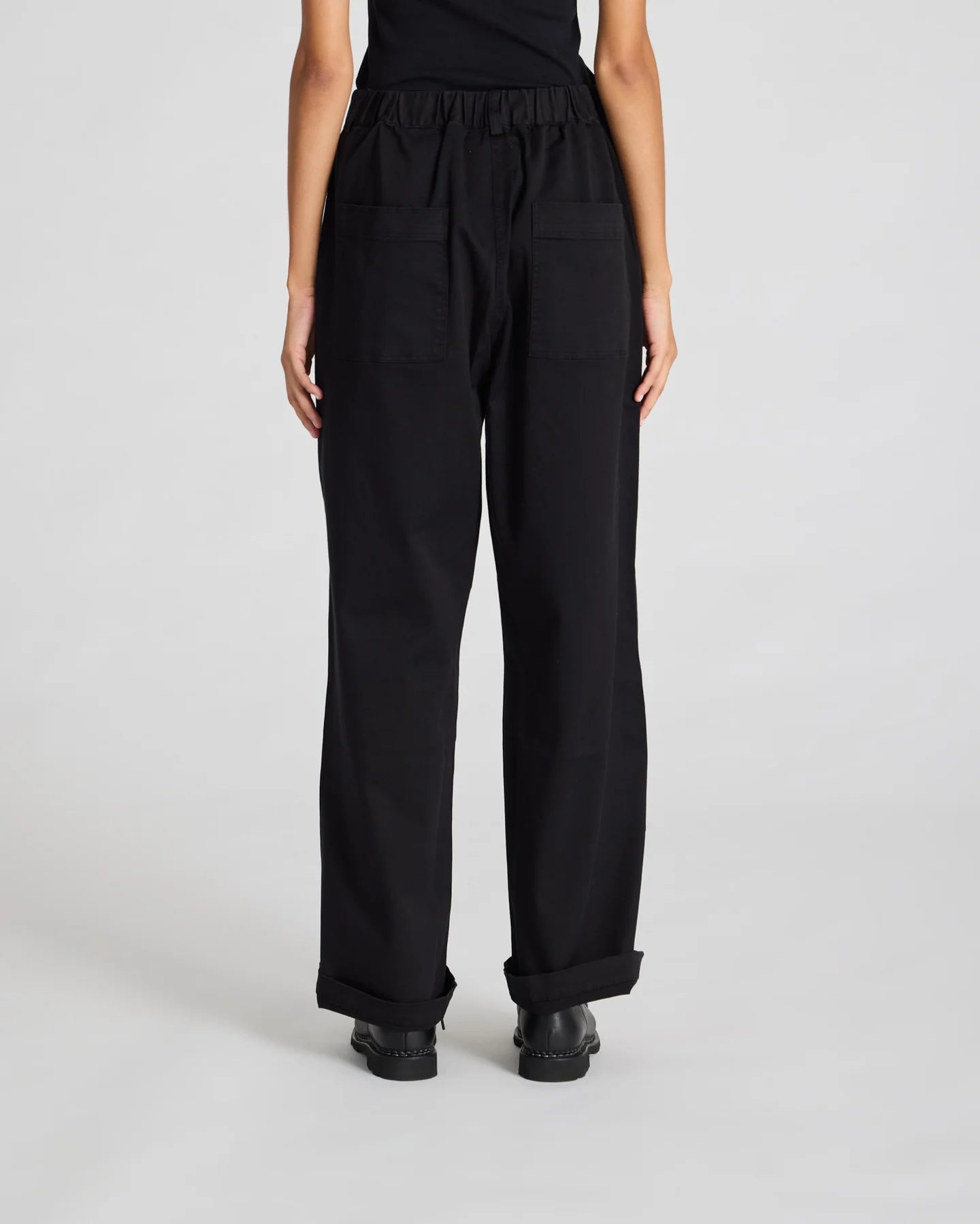 Tinne cotton pants - black
