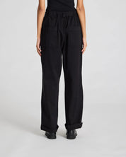 Tinne cotton pants - black