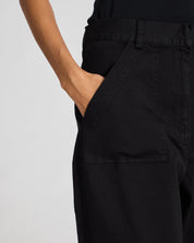 Tinne cotton pants - black