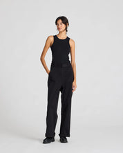 Tinne cotton pants - black