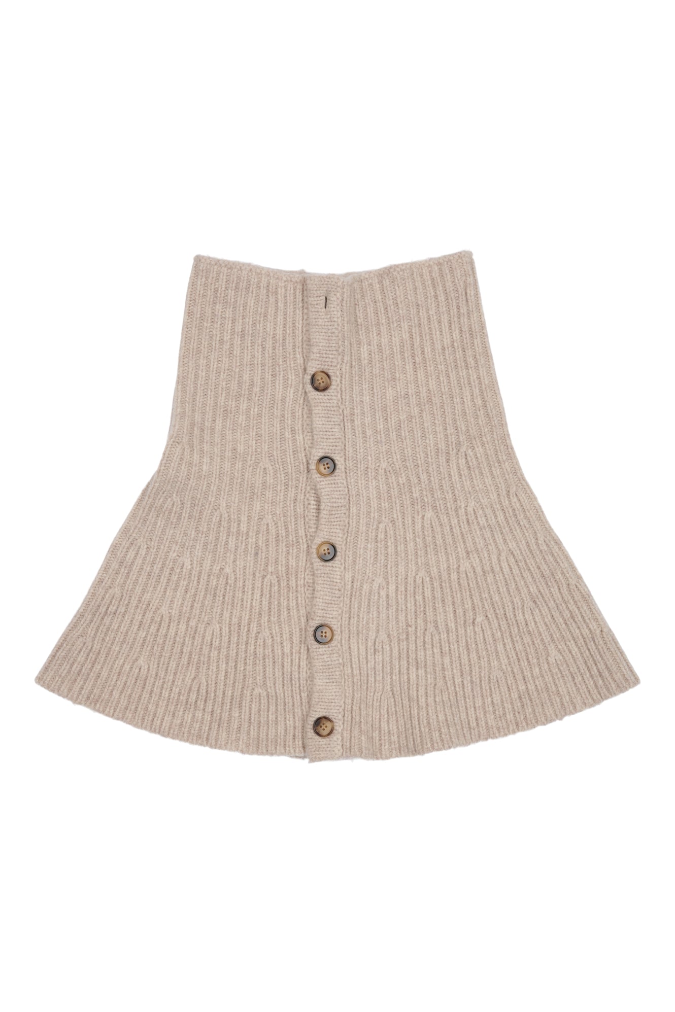 Valley neck warmer - nature white melange