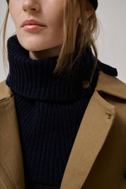 Valley neck warmer - nature white melange