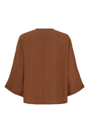 Venizia 7/8 blouse - Cambridge Brown