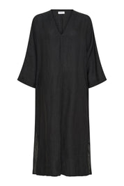 Venizia 7/8 Long dress - Black washed