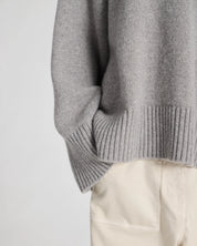 Vigga lambswool jumper - grey melange