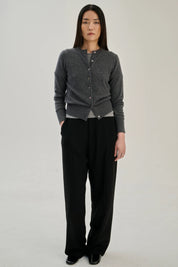 Wool cashmere cardigan - Grey