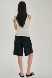 Ribbed tanktop cotton cashmere  - Off white